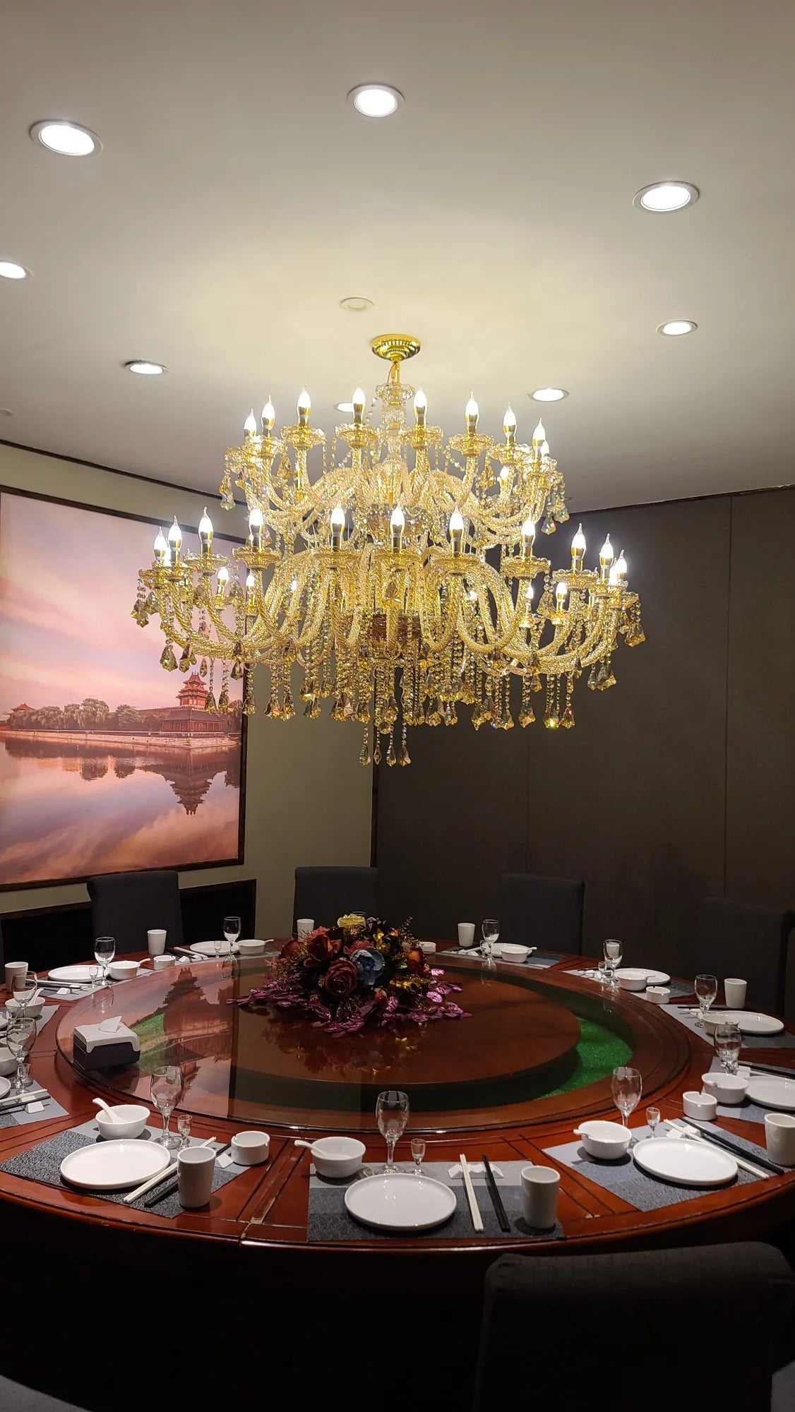 Large Villa 24/32/36/48 Lamps Crystal Chandelier Stair Long Restaurant Hotel Hall Lighting Fixture