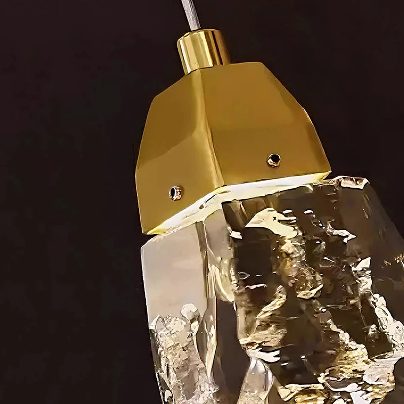 Modern home decoration crystal chandelier, stair Pendant lamp, living room Pendant lights, interior lighting