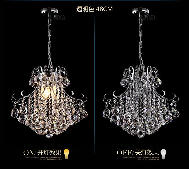 Candelabro De Cristal transparente/dorado moderno, Lustres De Cristal, luces De interior, colgantes, lámpara De sala De estar