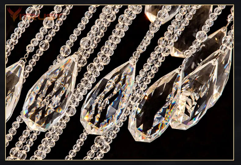 Modern Crystal Ceiling Lamp Spiral Design Crystal High Ceiling Pendant Light Chandelier for Living Room Hotel Stairs