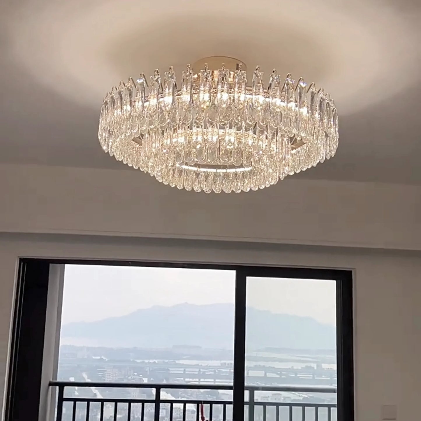 Modern Luxury Led Crystal Chandelier For Home Decoration Living Room Bedroom Dining Room Kitchen Hotel Crystal Lighting Fixtures